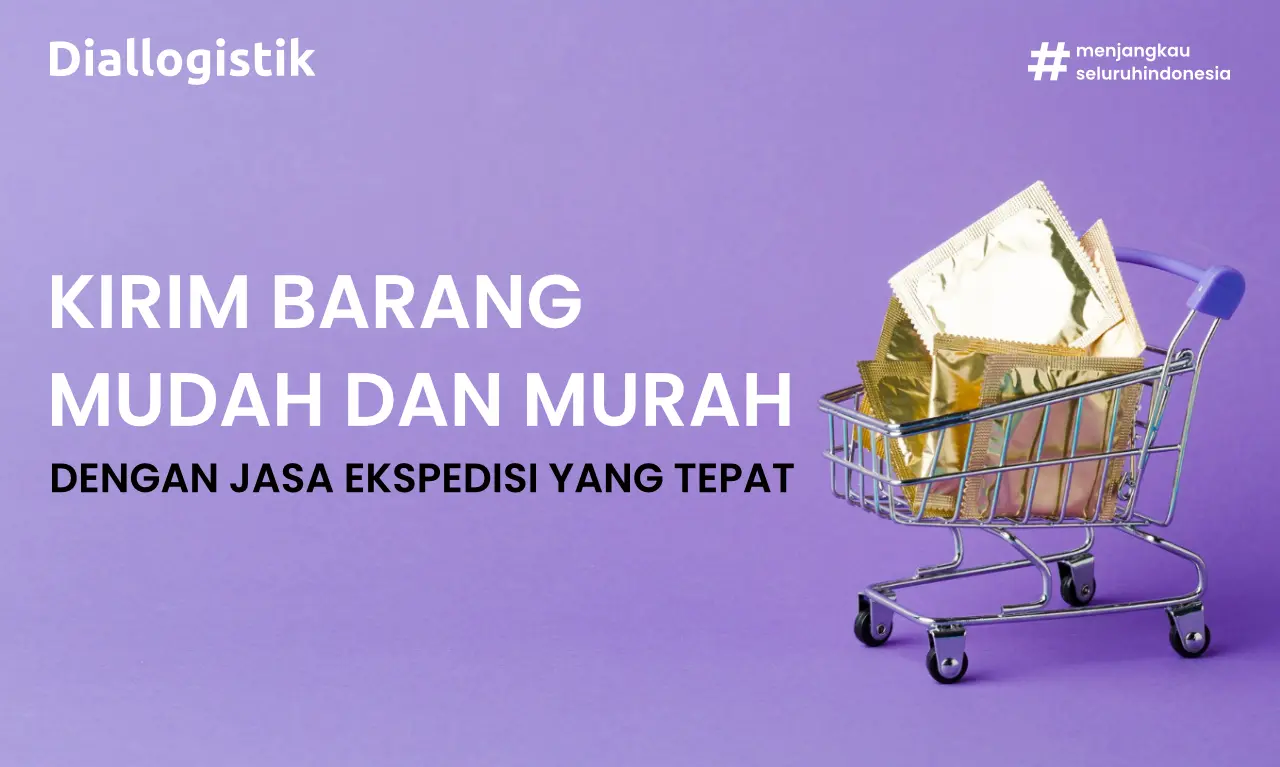 Ilustrasi kirim barang mudah dan murah